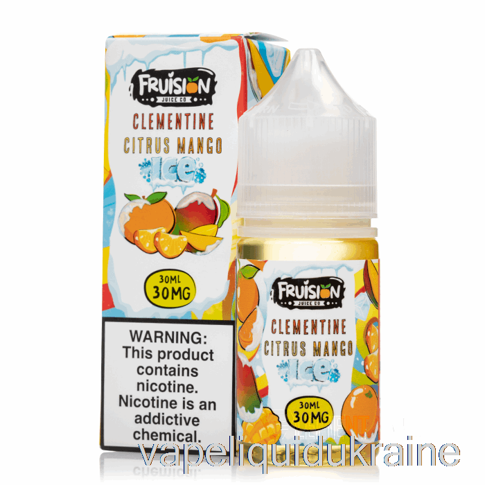 Vape Ukraine ICED Clementine Citrus Mango - Fruision Salts - 30mL 30mg